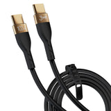 3mk Hyper Silicone Cable USB-C / USB-C 100W 2m - sort