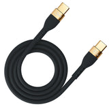 3mk Hyper Silicone Cable USB-C / USB-C 100W 2m - sort