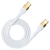 3mk Hyper Silicone Cable USB-C / USB-C 100W 2m - hvid