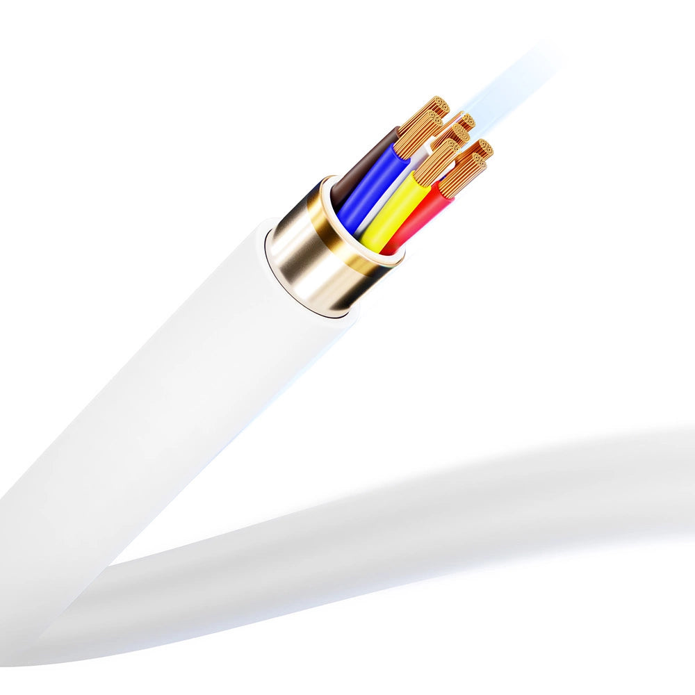 3mk Hyper Silicone Cable USB-C / USB-C 100W 2m - hvid