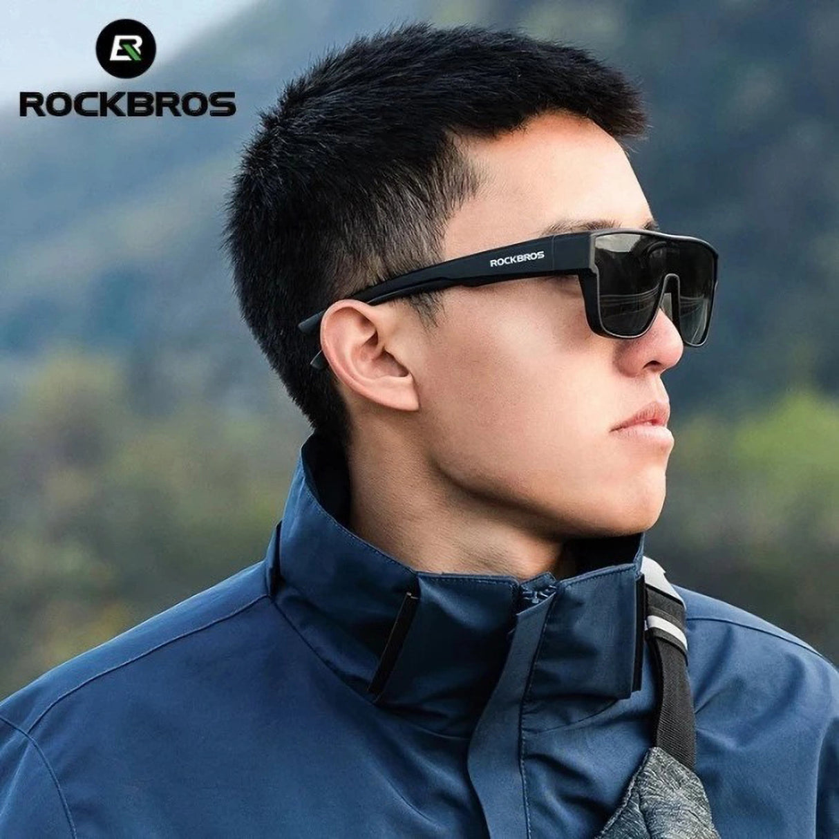 Rockbros SP304 polariserede cykelbriller - sort