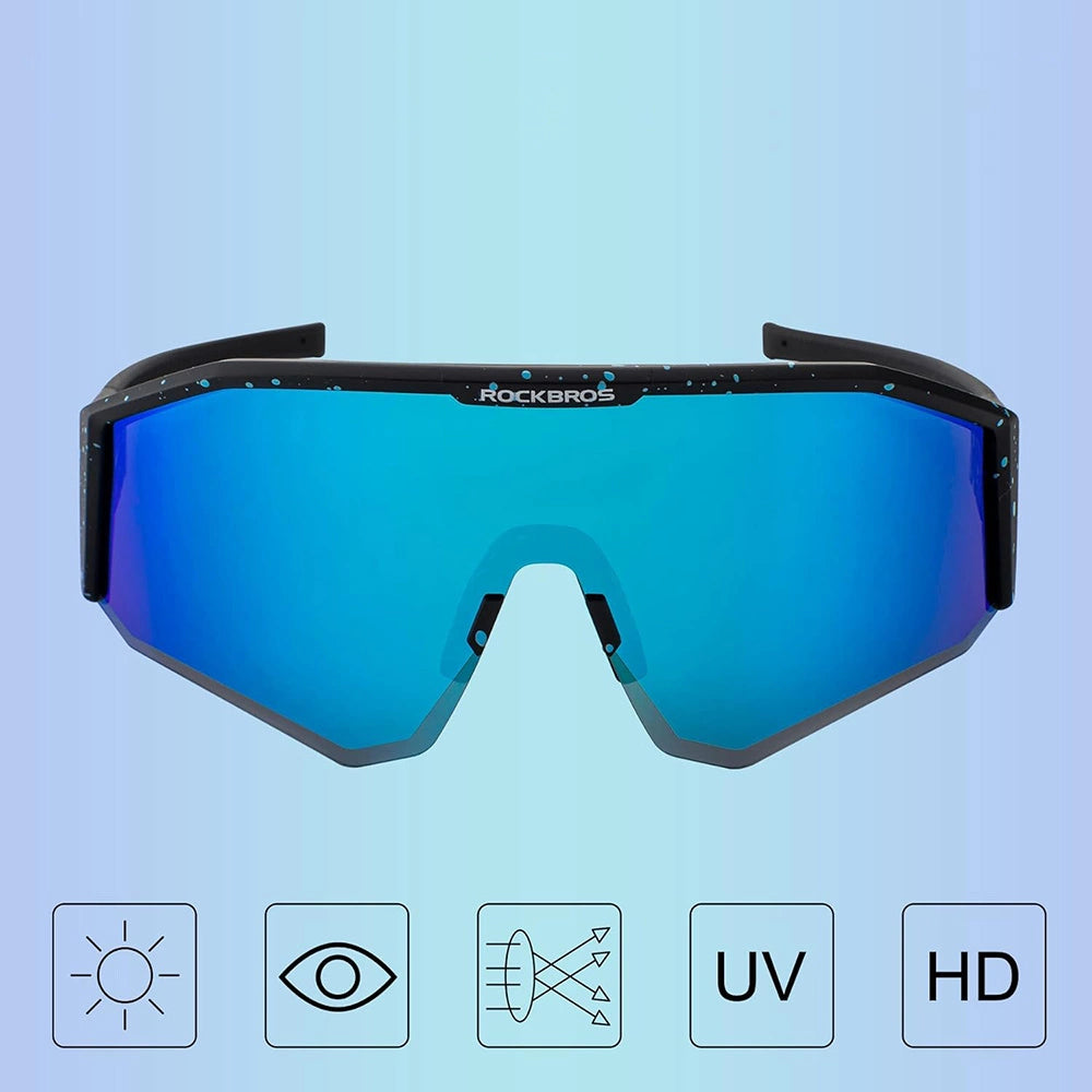 Rockbros SP297 polariserende cykelbriller - sort
