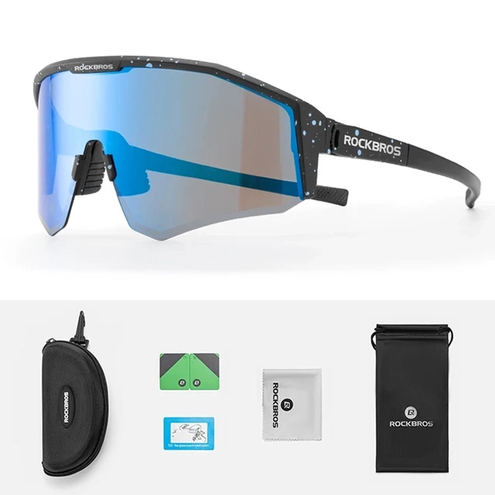 Rockbros SP297 polariserende cykelbriller - sort