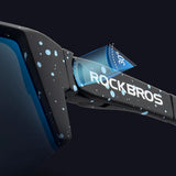 Rockbros SP297 polariserende cykelbriller - lilla