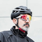 Rockbros SP297 polariserende cykelbriller - hvid