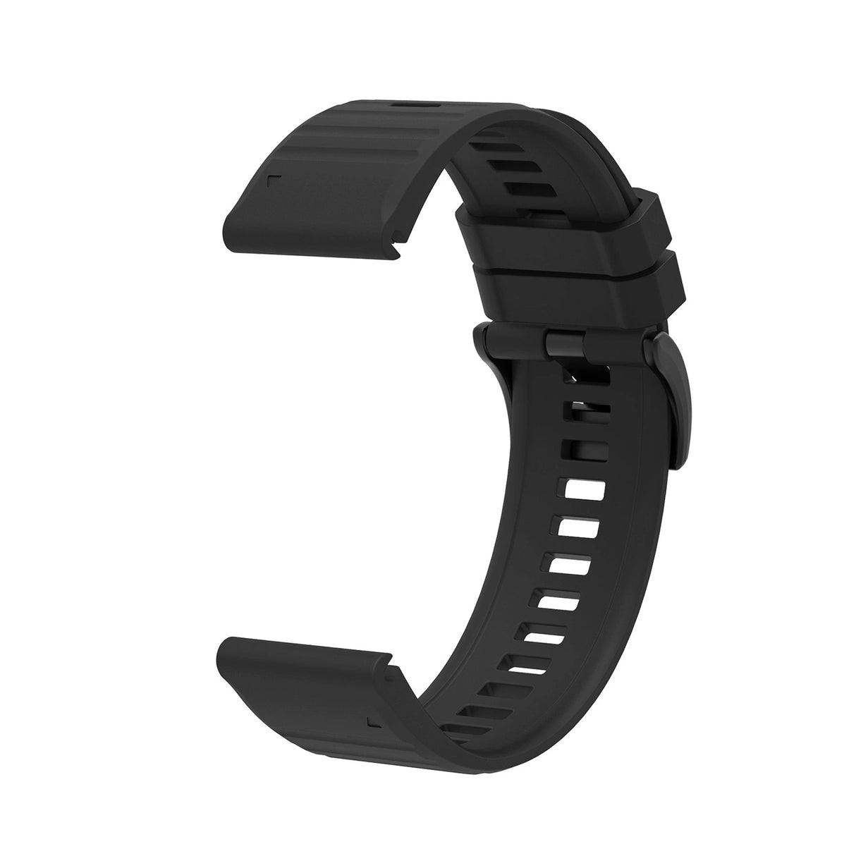 Silikonrem til Garmin Fenix 3 / 5X / 6X / 7X Pro - sort