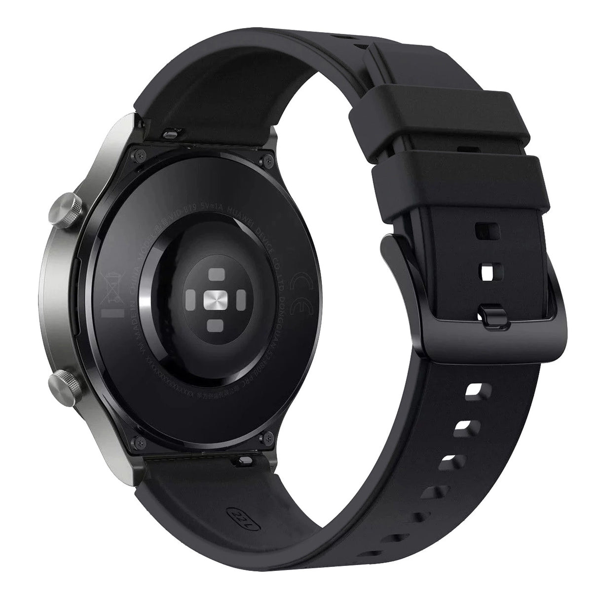 Silikonrem til Huawei Watch GT 2 / 3 / 4 / 2 Pro / 3 Pro / 4 Pro / GT 2e - sort
