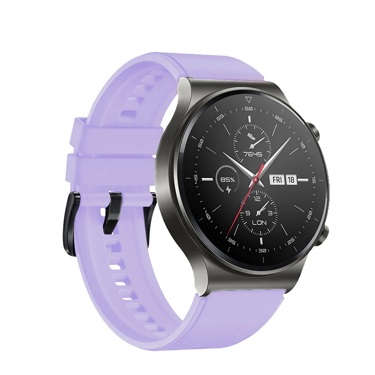 Silikonrem til Huawei Watch GT 2 / 3 / 4 / 2 Pro / 3 Pro / 4 Pro / GT 2e - lilla