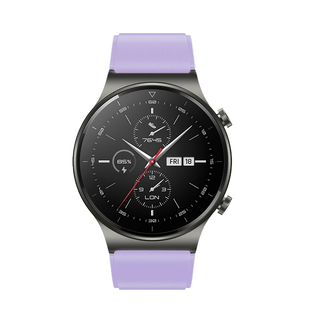Silikonrem til Huawei Watch GT 2 / 3 / 4 / 2 Pro / 3 Pro / 4 Pro / GT 2e - lilla