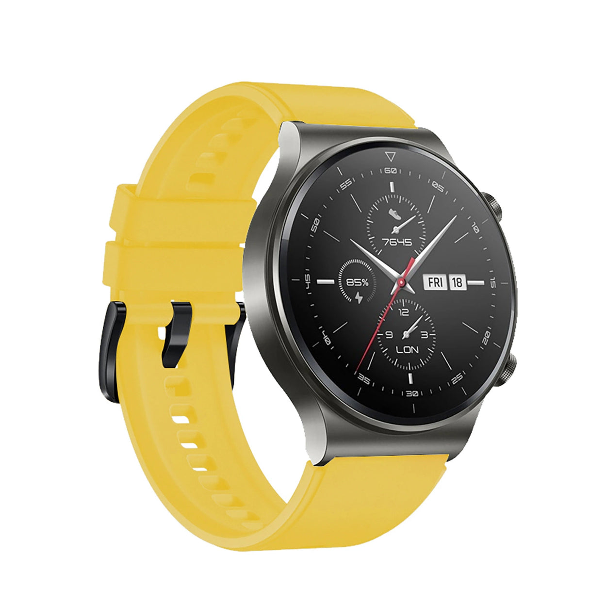 Silikonrem til Huawei Watch GT 2 / 3 / 4 / 2 Pro / 3 Pro / 4 Pro / GT 2e - Gul