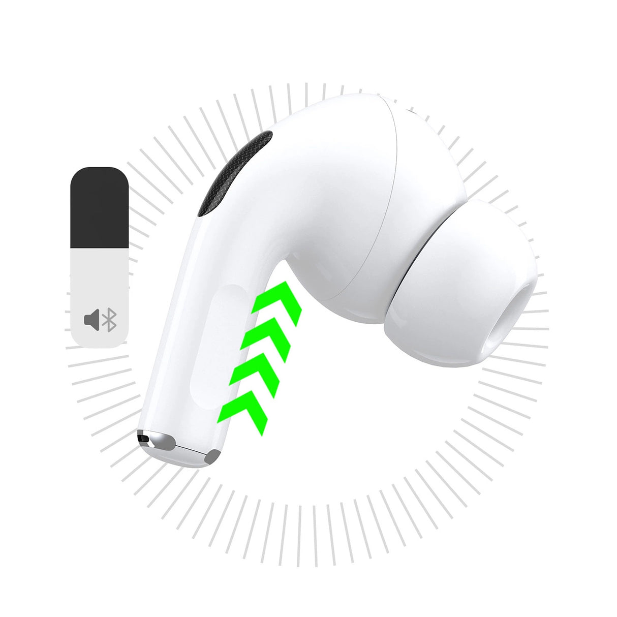 Dudao U19 in-ear TWS trådløse Bluetooth 5.3 hovedtelefoner med LED-skærm - hvid