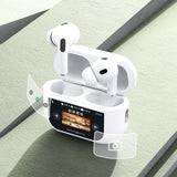 Dudao U19 in-ear TWS trådløse Bluetooth 5.3 hovedtelefoner med LED-skærm - hvid