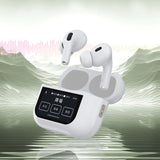 Dudao U19 in-ear TWS trådløse Bluetooth 5.3 hovedtelefoner med LED-skærm - hvid