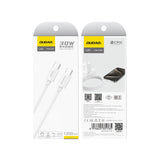 Dudao L4C USB-C / USB-C 30W Kabel 1,2 m - Hvid
