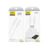 Dudao L4C USB-C / USB-C 30W Kabel 1,2 m - Hvid