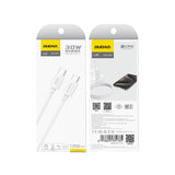 Dudao L4C USB-C / USB-C 30W 2m Kabel - Hvid