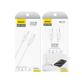 Dudao L4C USB-C / USB-C 30W 2m Kabel - Hvid