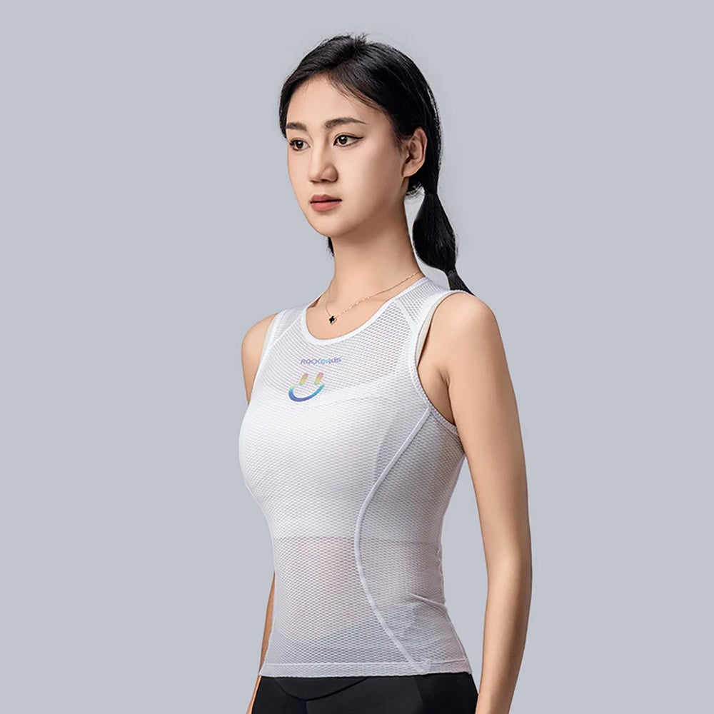 Rockbros YDBX001 Women's Quick-Dry Sleeveless Cycling Jersey M/L - White