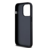DKNY læder med krydsede mono mønstre og trykte striber iPhone 14 Pro Case - sort