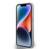 DKNY læder Mono Stripe & Metal Logo case til iPhone 15 / 14 / 13 - beige