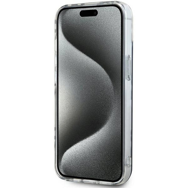 DKNY IML Rækker Mono mønster sag til iPhone 15 Plus / 14 Plus - sort