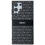 DKNY læder Mono Stripe & Metal Logo case til Samsung Galaxy S24 Ultra - sort