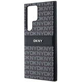 DKNY læder Mono Stripe & Metal Logo case til Samsung Galaxy S24 Ultra - sort