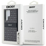 DKNY læder Mono Stripe & Metal Logo case til Samsung Galaxy S24 Ultra - sort