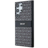 DKNY læder Mono Stripe & Metal Logo case til Samsung Galaxy S24 Ultra - sort