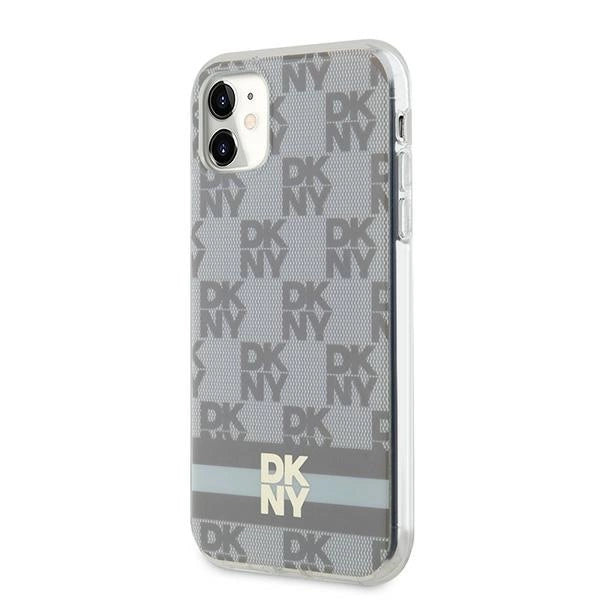 DKNY IML Rækker Mono Pattern & Printed Stripes MagSafe-kasse til iPhone 11 / Xr - beige