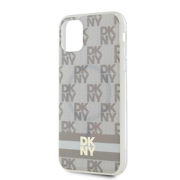 DKNY IML Rækker Mono Pattern & Printed Stripes MagSafe-kasse til iPhone 11 / Xr - beige