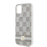 DKNY IML Rækker Mono Pattern & Printed Stripes MagSafe-kasse til iPhone 11 / Xr - beige