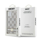 DKNY IML Rækker Mono Pattern & Printed Stripes MagSafe-kasse til iPhone 11 / Xr - beige
