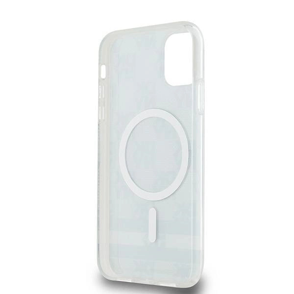 DKNY IML Ræk Mono mønster & trykte striber MagSafe Case til iPhone 11 / Xr - sort