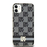 DKNY IML Ræk Mono mønster & trykte striber MagSafe Case til iPhone 11 / Xr - sort