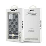 DKNY IML Ræk Mono mønster & trykte striber MagSafe Case til iPhone 11 / Xr - sort