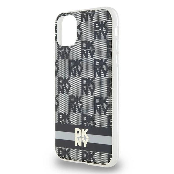 DKNY IML Ræk Mono mønster & trykte striber MagSafe Case til iPhone 11 / Xr - sort
