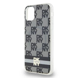 DKNY IML Ræk Mono mønster & trykte striber MagSafe Case til iPhone 11 / Xr - sort