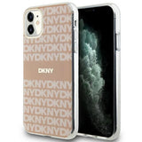 DKNY IML Mono & Stripe MagSafe fodtøj til iPhone 11 / Xr - pink
