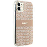 DKNY IML Mono & Stripe MagSafe fodtøj til iPhone 11 / Xr - pink