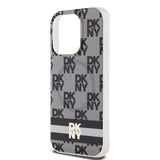 DKNY IML Checkered Mono Pattern & Printed Stripes MagSafe Case til iPhone 13 Pro / 13 - sort