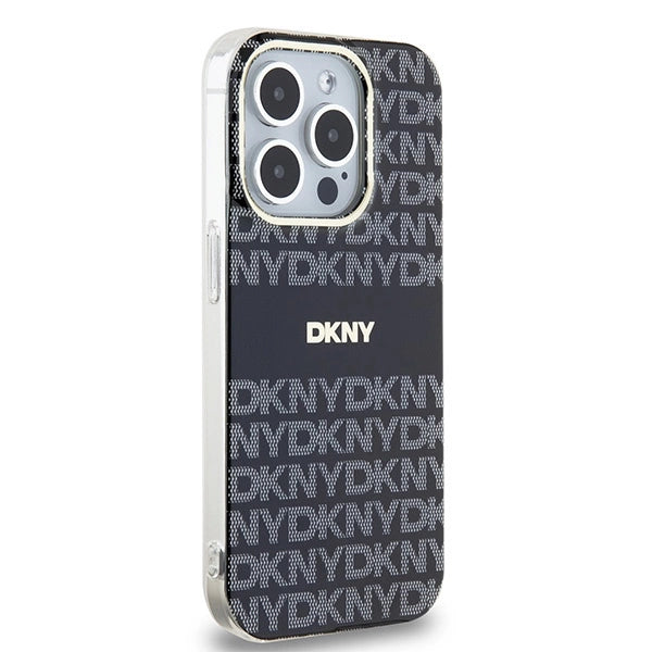 DKNY IML Mono & Stripe MagSafe Case til iPhone 13 Pro / 13 - sort