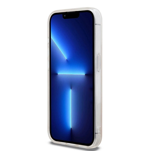 DKNY IML Checkered Mono Pattern & Printed Stripes MagSafe-kasse til iPhone 13 Pro Max - pink