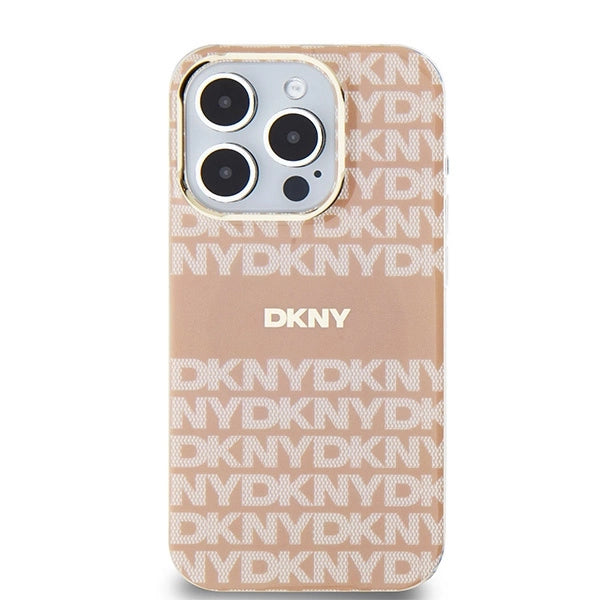 DKNY IML Mono & Stripe MagSafe-kasse til iPhone 13 Pro Max - pink