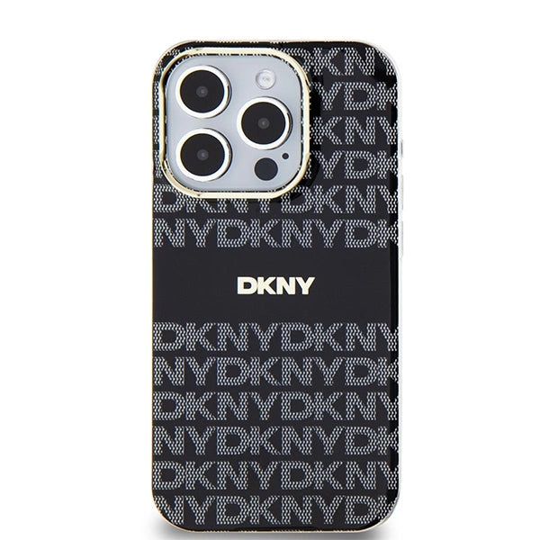 DKNY IML Mono & Stripe MagSafe fodtøj til iPhone 14 Pro - sort