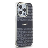 DKNY IML Mono & Stripe MagSafe fodtøj til iPhone 14 Pro - sort