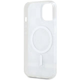 DKNY IML Checkered Mono Pattern & Printed Stripes MagSafe-kasse til iPhone 15 / 14 / 13 - beige