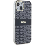 DKNY IML Mono & Stripe MagSafe Case til iPhone 15/14/13 - sort