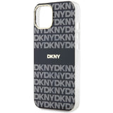 DKNY IML Mono & Stripe MagSafe Case til iPhone 15/14/13 - sort