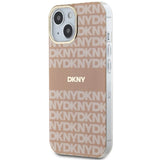 DKNY IML Mono & Stripe MagSafe fodtøj til iPhone 15 / 14 / 13 - pink